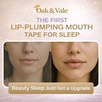 Oak & Vale® DreamSeal™ Collagen Sleep Strips — Hydrating Night Tape for Deeper Sleep & Softer Lips